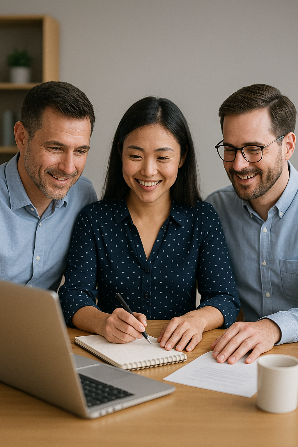 KMU-Team bei der Abstimmung